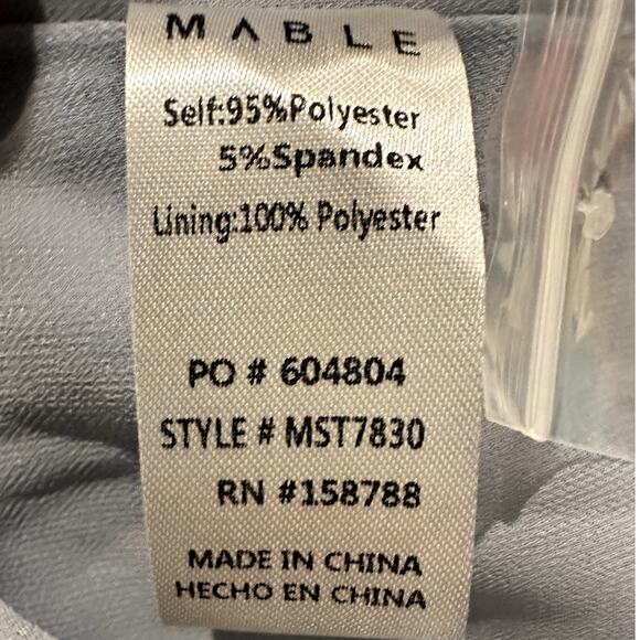 Mable – Juno Tied Detail Top and Shorts Set – Blue – S - Picture 10 of 12